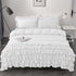 Luxury Ruffle Duvet Set 8 Pieces - White